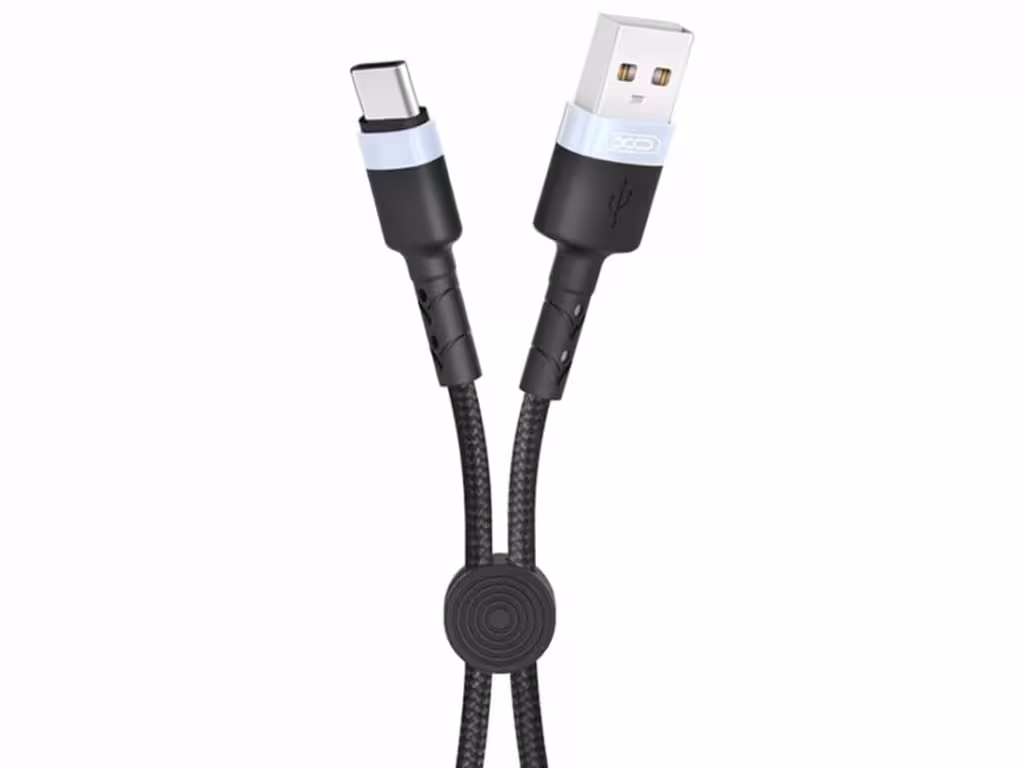 کابل شارژ پاوربانکی یواس‌بی به تایپ‌سی 25 سانتیمتری ایکس‌او XO Convenient usb cable with clip type-c NB117