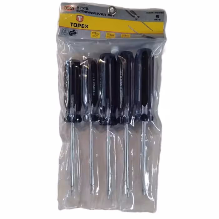 پیچ گوشتی 5 عددی کیفی ستاره ای تاپکس