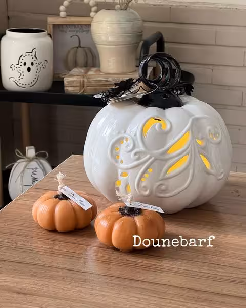 کدو سرامیکی چراغدار