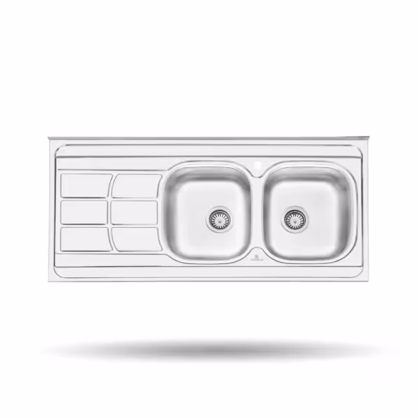 سینک ظرفشویی نیمه فانتزی روکار پرنیان استیل مدل PS 2109