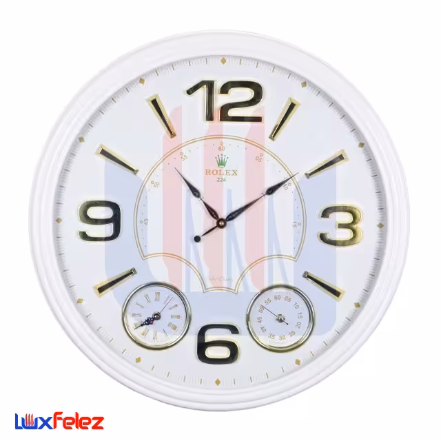 ساعت دیواری ساغر طرح رولکس 224 سه موتوره