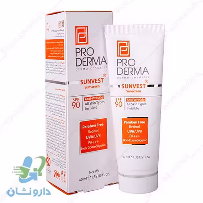 کرم ضد آفتاب و ضد چروک بدون رنگ پرودرما SPF90