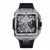 ساعت مچی مردانه هابلوت Hublot Square Bang Diamond