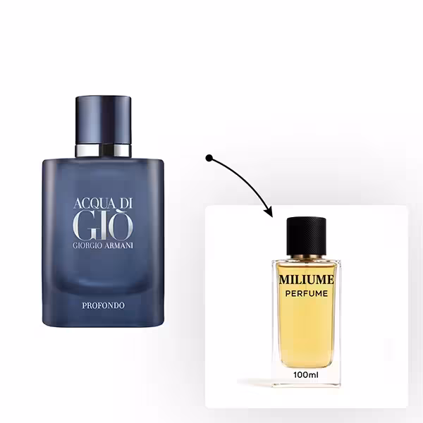 اسانس عطر Giorgio Armani Acqua di Giò Profondo برند Givaudan - کد 2469 - جورجیو آرمانی اکوا دی جیو پروفوندو 100ML - میلیوم پرفیوم