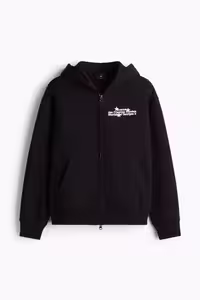 سویشرت مردانه تناسب بالای گشاد با کاپوت و زیپ H&M