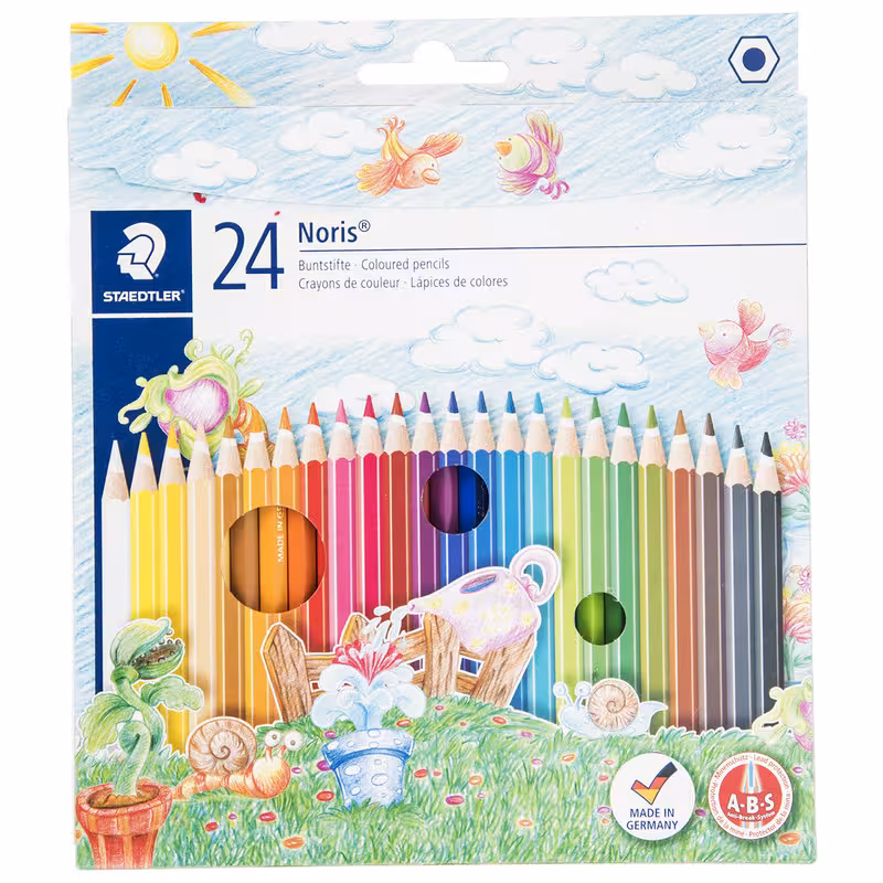 مداد رنگی 24 رنگ استدلر مدل Noris Club | چاوه