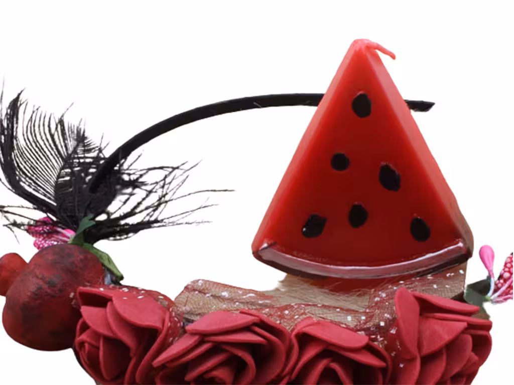 شمع هندوانه مثلثی شب یلدا