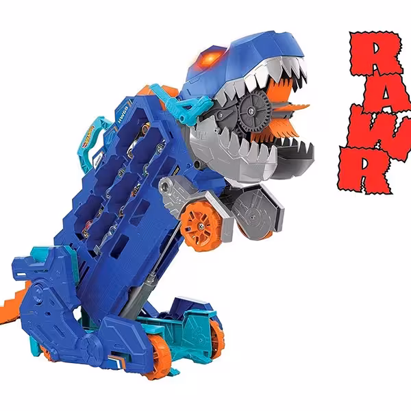 کیت بازی سیتی هات ویلز مدل Ultimate T-Rex Transporter