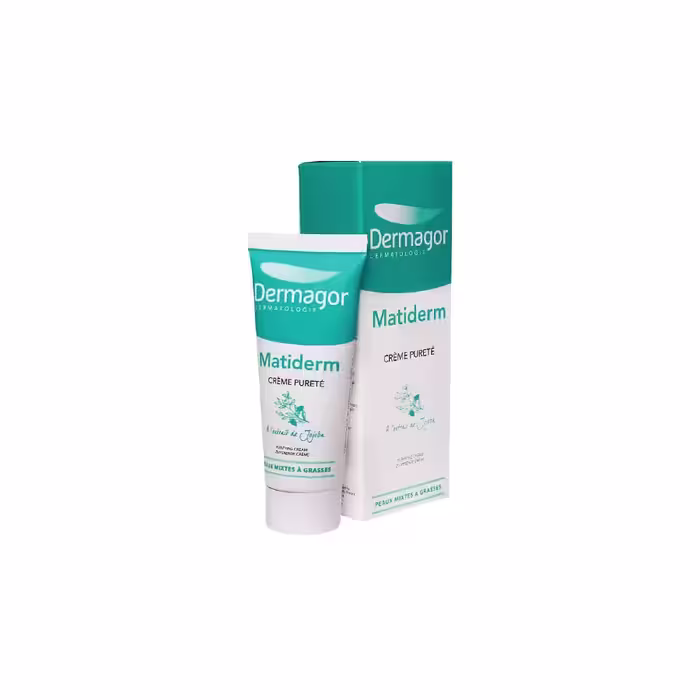 کرم مرطوب کننده و مات کننده matiderm درماگور مخصوص پوست چرب - داروکاو