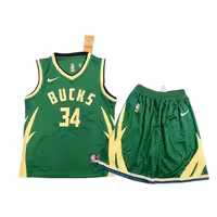 پیراهن شورت بسکتبالی میلواکی باکس سبز شماره 34