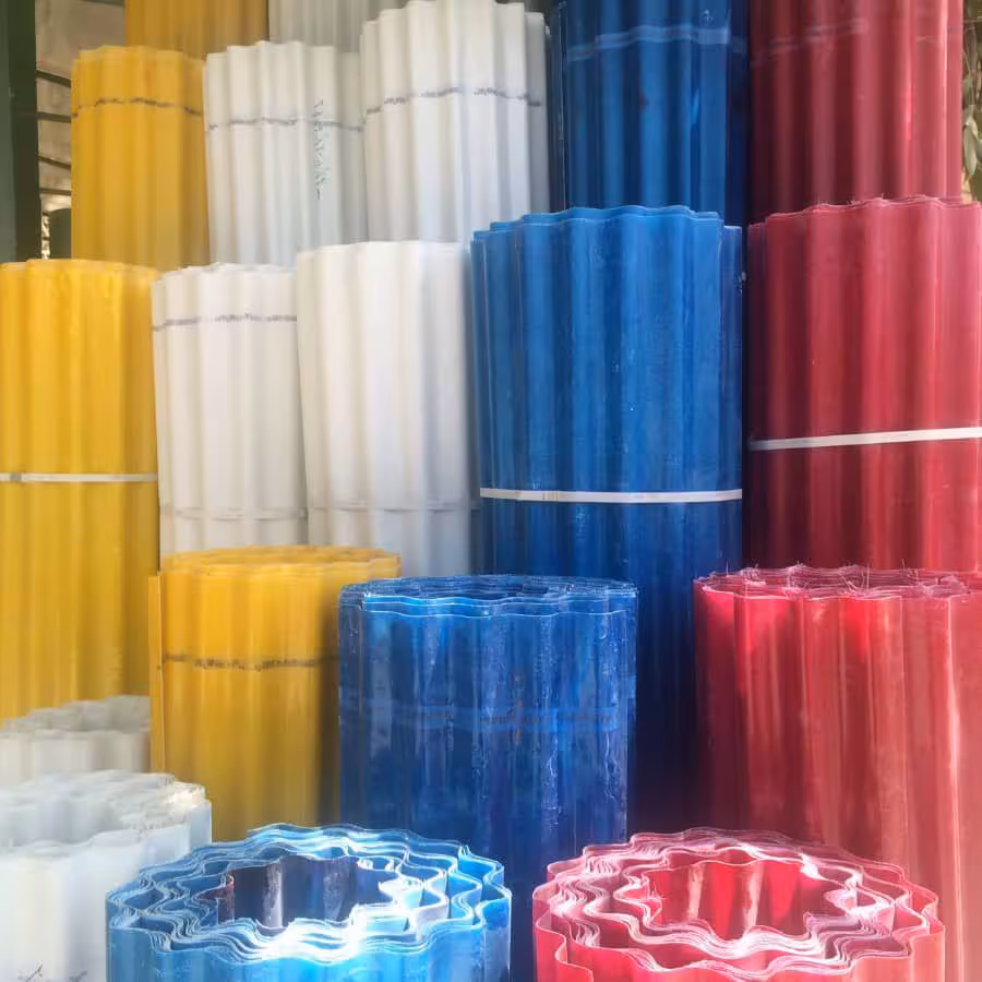 ورق فایبرگلاس 600 گرم موج ایرانیتی ( فروش 50 تا 200 ورق )