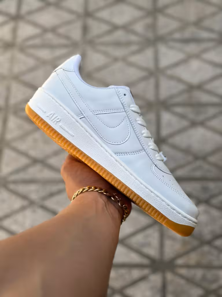 کتونی نایک ایر فورس 1 سفید کرم ( 1523 )