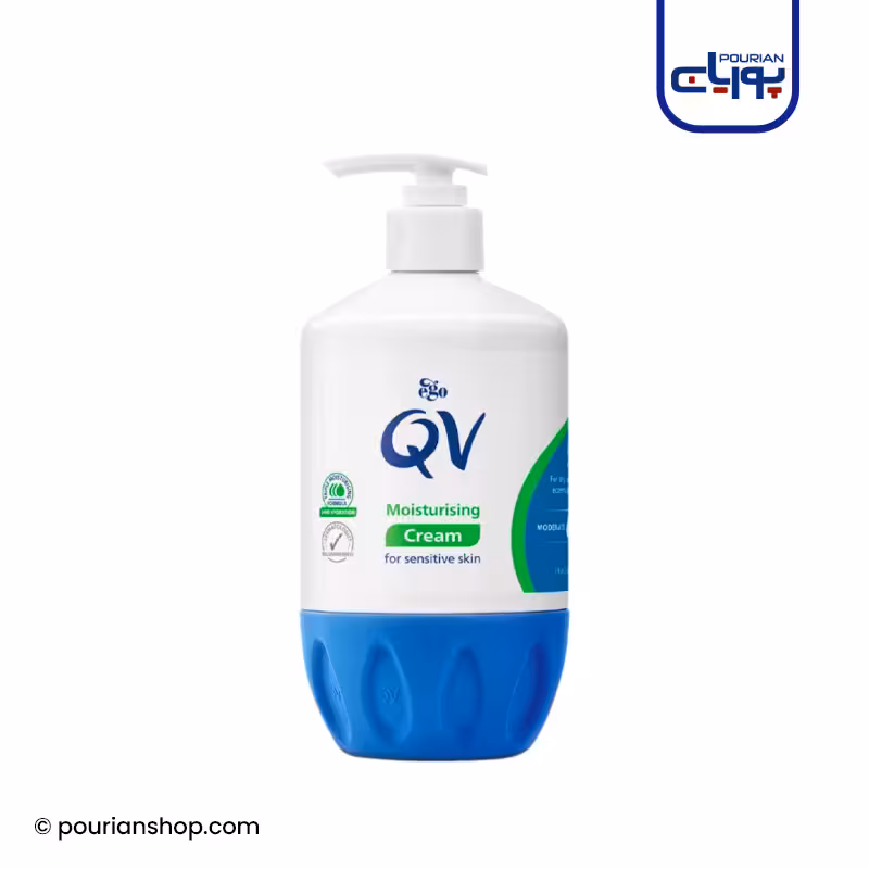 کرم مرطوب کننده پوست حساس کیووی حجم 500 میل