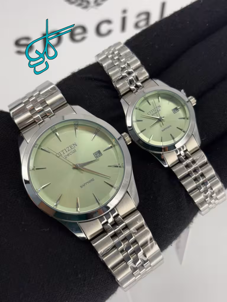 خرید ست ساعت زنانه و مردانه کلاسیک سیتیزن اسپشیال کیفیت عالی رنگ ثابت موتور ژاپن کد 2117415 - ردگل