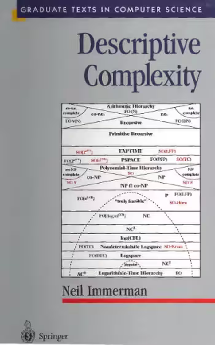 خرید و دانلود نسخه کامل کتاب Descriptive Complexity