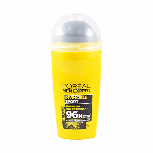 مام رول لورال اینویزیبل اسپرت من اکسپرت L’Oreal Men Expert  Invincible Sport 96H حجم 50 میلی لیتر