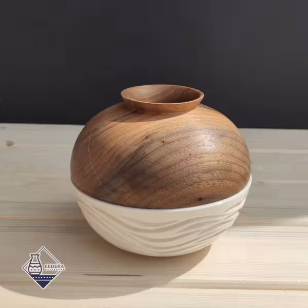 گلدان سرویس گلبرگ سفید