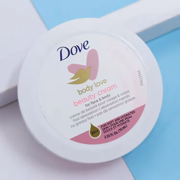 عمده فروشی بیوتی کرم دست و صورت داو مدل body love اصلی Dove حجم 75 میل 92780