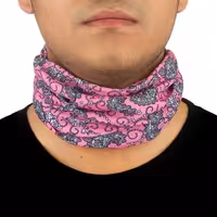 دستمال سر و گردن کوهنوردی اسکارف تابستانی طرحدار هد گیر ABS | صورتی/مشکی