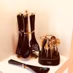 PRINCE پرینس  ست کفگیر ملاقه و ابزار مشکی  6100