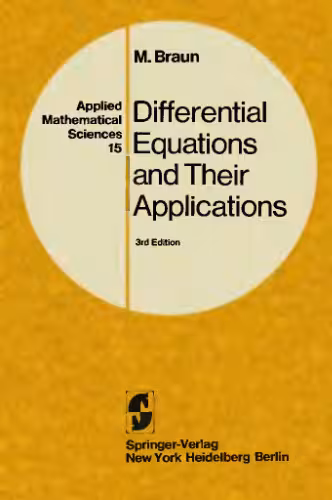 خرید و دانلود نسخه کامل کتاب Differential equations and their applications: an introduction to applied mathematics