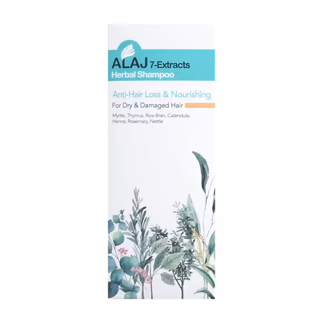 شامپو گیاهی ضد ریزش و تقویت کننده مو علاج مدل هفت عصاره 200 میلی لیتری