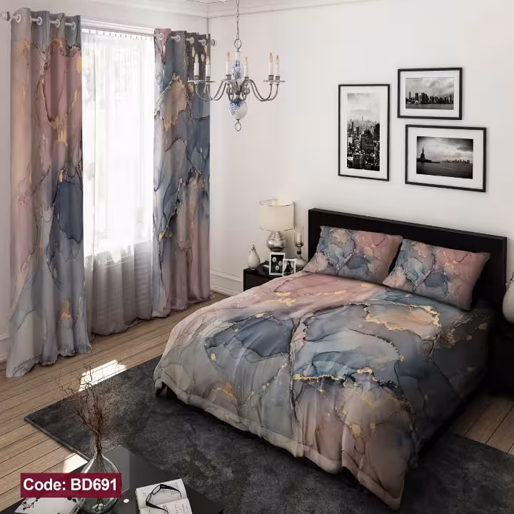 ست روتختی طرح سنگ کد BD691