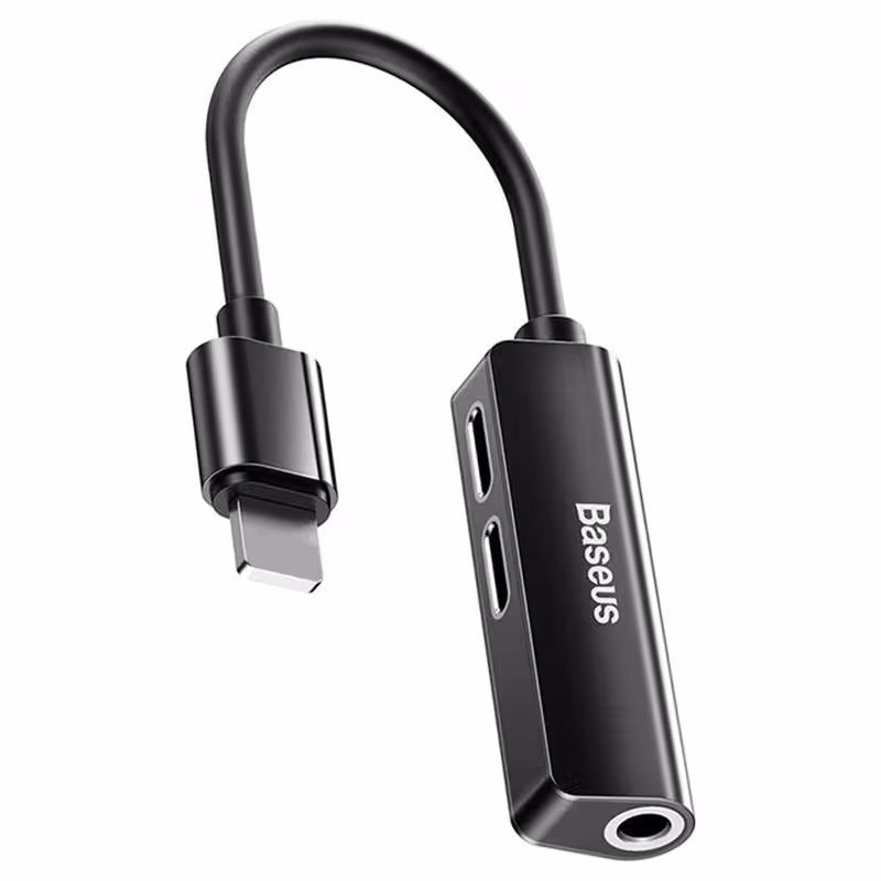 مبدل 1 به 3 لایتنینگ/AUX باسئوس مدل L-52