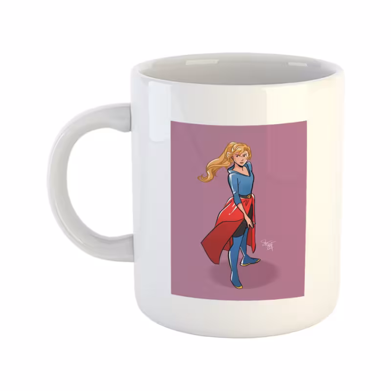 خرید ماگ-لیوان  کارتونی  سوپر گرل Super Girl S3
