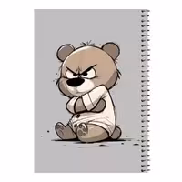 دفتر مشق 80 برگ اس جی مدل خرس عصبانی