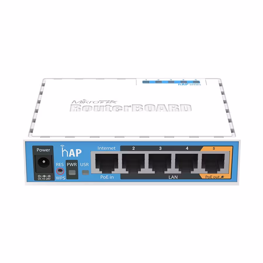 روتر و اکسس پوینت بیسیم میکروتیک مدل RB952Ui-5ac2nD hAP ac lite