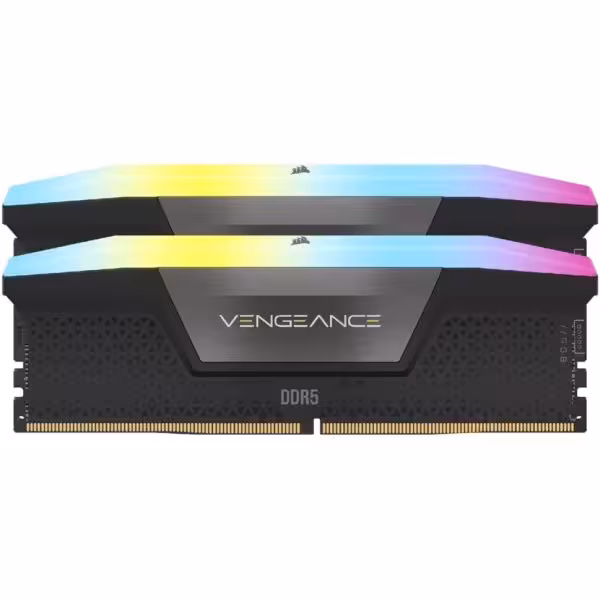 رم دسکتاپ کورسیر دوکاناله Corsair Vengeance RGB DDR5 64GB 5200MHZ