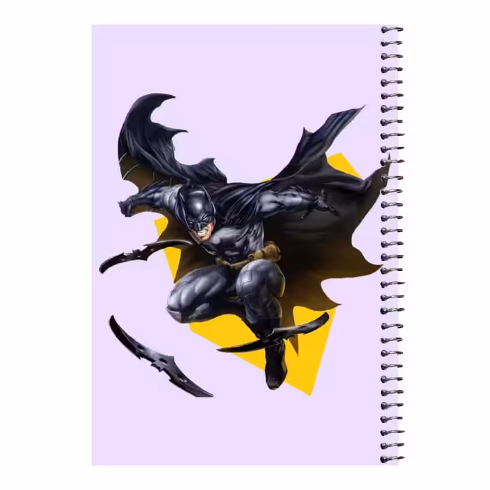 دفتر مشق 80 برگ اس جی مدل بتمن کد 1