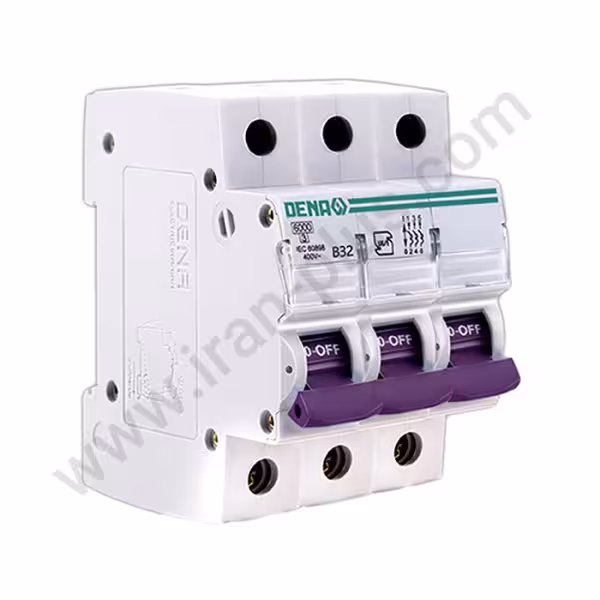 فیوز مینیاتوری سه پل 32 آمپر دناالکتریک مدل B32-6KA