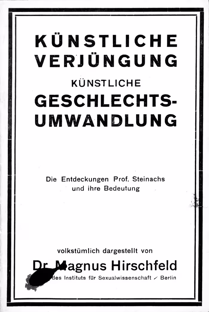خرید و دانلود نسخه کامل کتاب Künstliche Verjüngung, künstliche Geschlechtsumwandlung: Die Entdeckungen Prof. Steinachs und ihre Bedeutung
