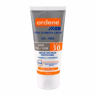 کرم ضد آفتاب آقایان آردن مدل Oil Free SPF 30 مناسب انواع پوست وزن 60 گرم
