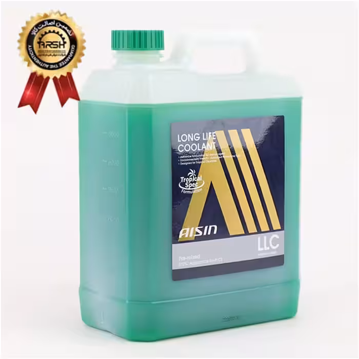 ضدیخ آیسین سبز حجم 4 لیتر (50 درصد -40 درجه) ساخت کره برچسب دار