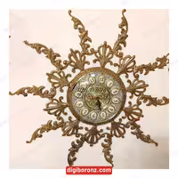 ساعت برنجی برنزی مدل یاسی شاخک بلند