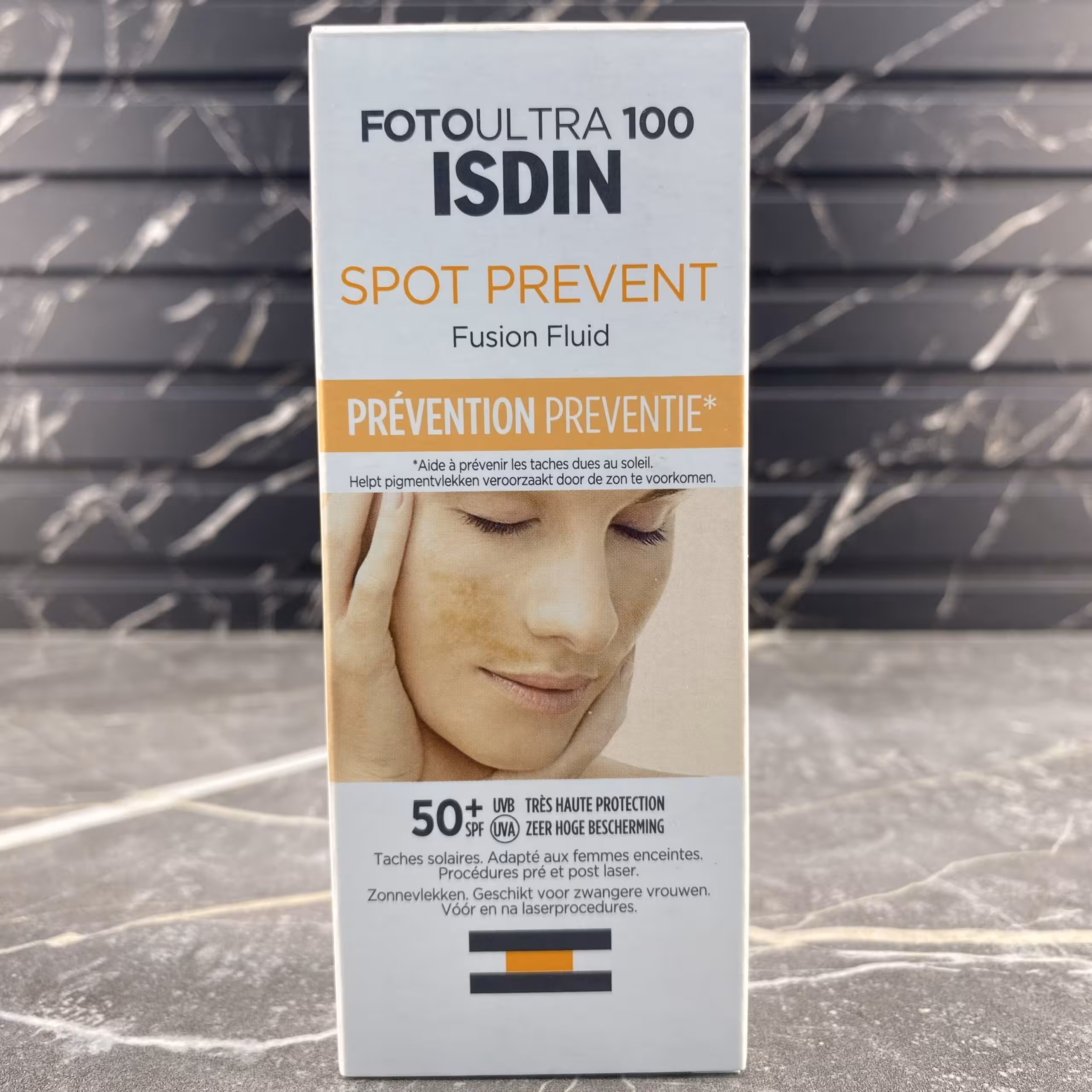 ضد آفتاب اسپات پریونت فیوژن فلویید  SPF50 ایزدین حجم 50 میل