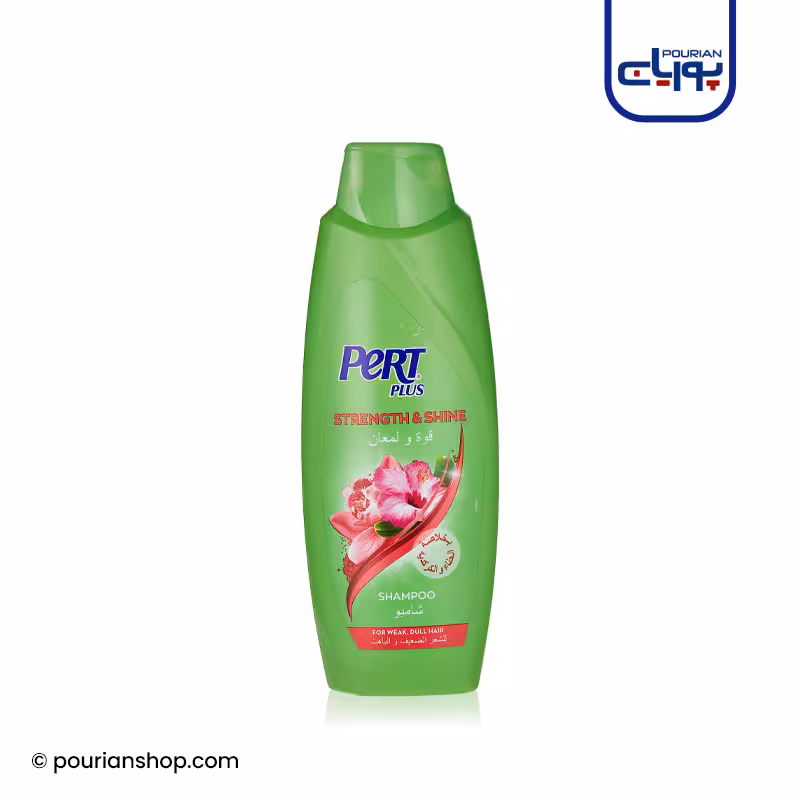 شامپو درخشان کننده حنا و گل ختمی پرت پلاس Pert Henna Hibiscus حجم 600 میلی لیتر