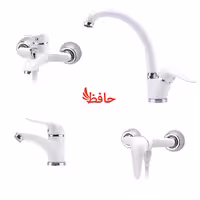 ست شیرآلات سمپو مدل یاس سفید کروم
