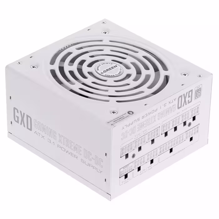 منبع تغذیه گرین سفید POWER GREEN GP1200B GXD WHITE