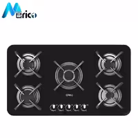 گاز رومیزی کن کد IG8507 پنج شعله شیشه مشکی