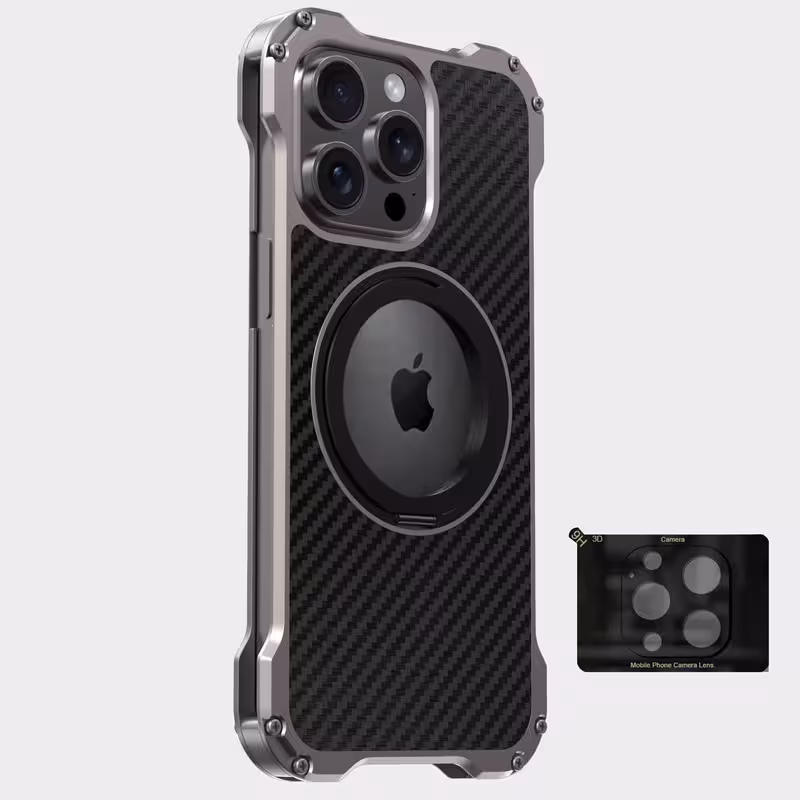 کاور مدل 51AMR مناسب برای گوشی موبایل اپل iphone 16 Pro Max به همراه محافظ لنز | کالا مکس