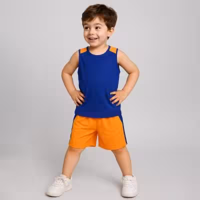 ست تاپ و شلوارک ورزشی بچگانه تیتیش مدل 543