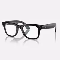 قیمت و خرید عینک هوشمند فریم مشکی براق با لنز کلیر ری بن مدل META WAYFARER اورجینال