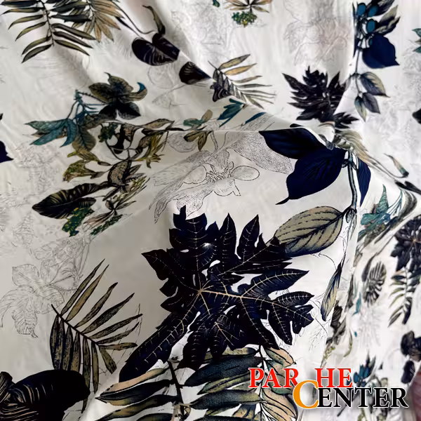 پارچه نخی طرح هاوایی با عرض 150