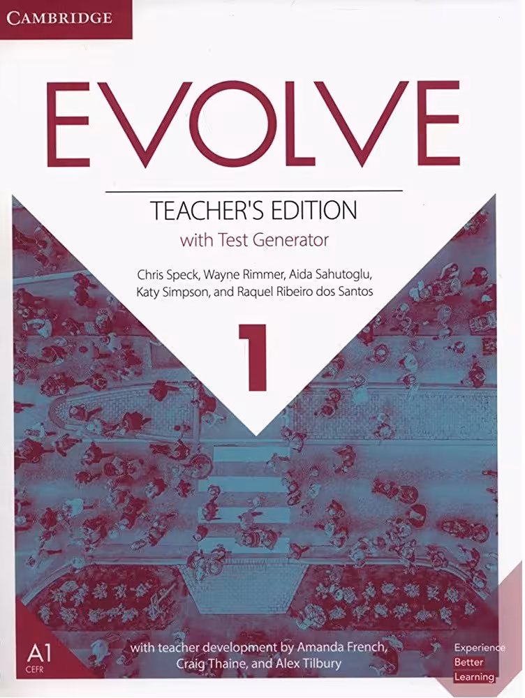 کتاب Evolve Level 1 Teacher’s Edition with Test Generator ( کتاب معلم )