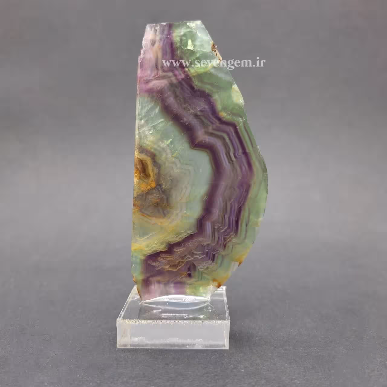 اسلایس سنگ فلوریت رنگین کمان ایران (کدA220)