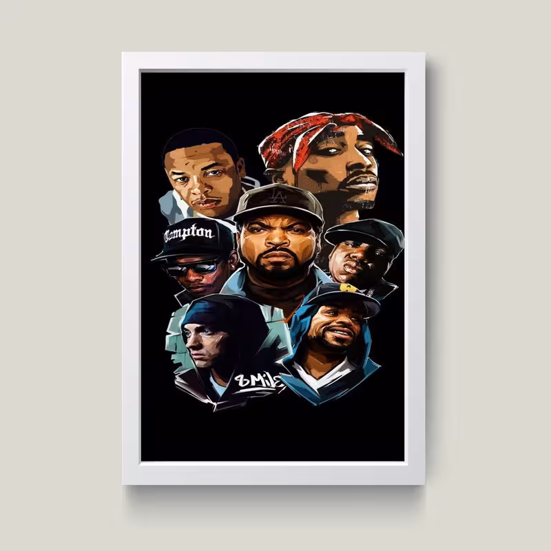 تابلو مدل هیپ هاپ کد G15-10 | دنیای قاب